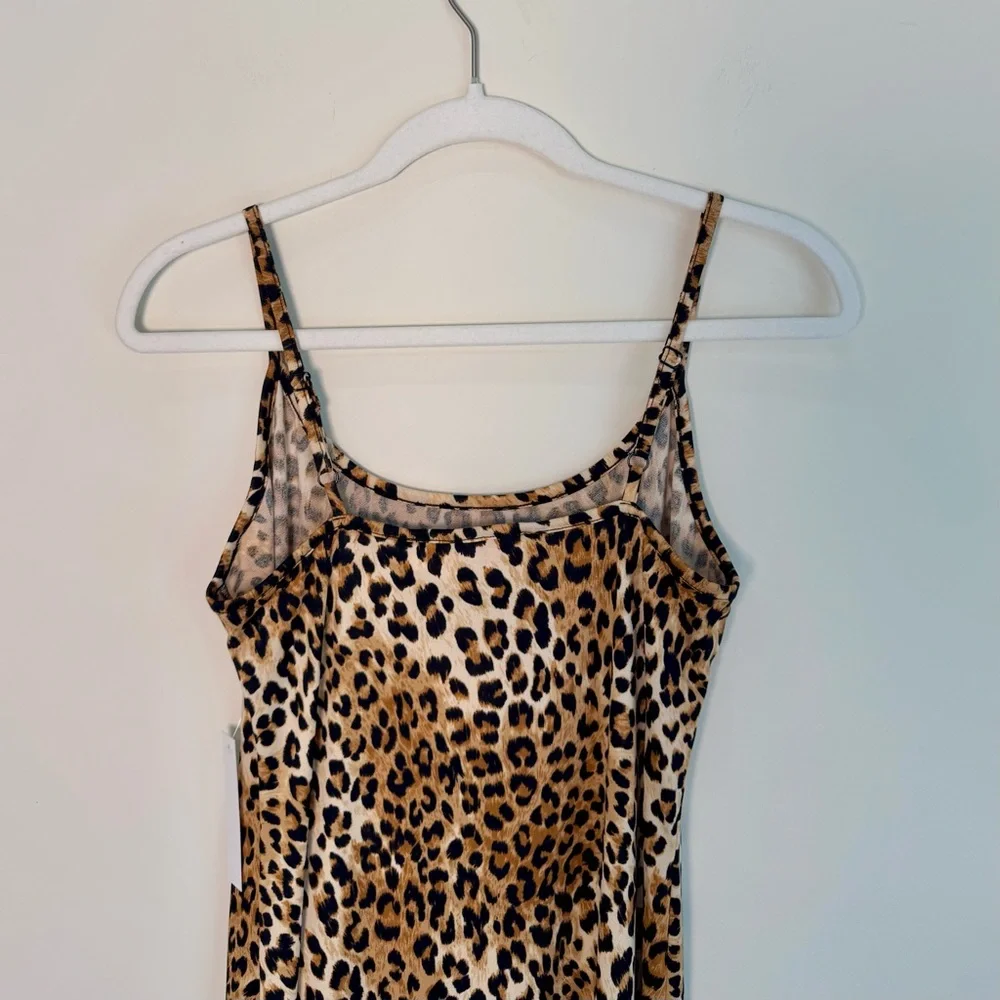 NWT Lisa Says Gah Leopard Print Slip Dress Size Small - Picture 5 of 8